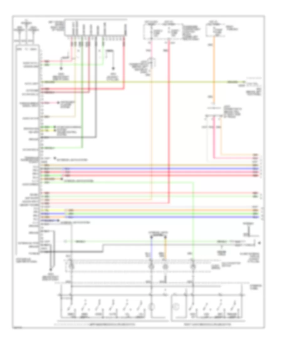 Radio Wiring Diagram with Navigation  with AV Amplifier 1 of 2 for Hyundai Azera GLS 2010