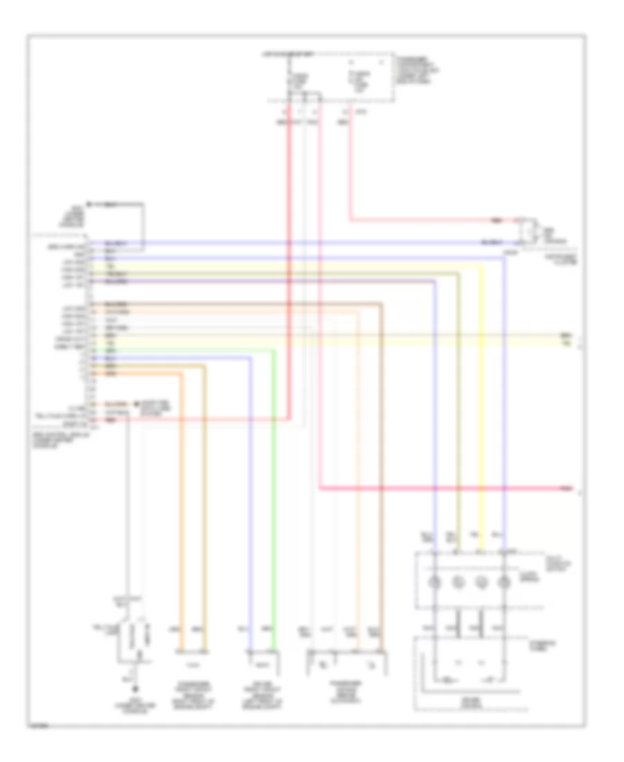 Supplemental Restraints Wiring Diagram 1 of 3 for Hyundai Azera GLS 2010