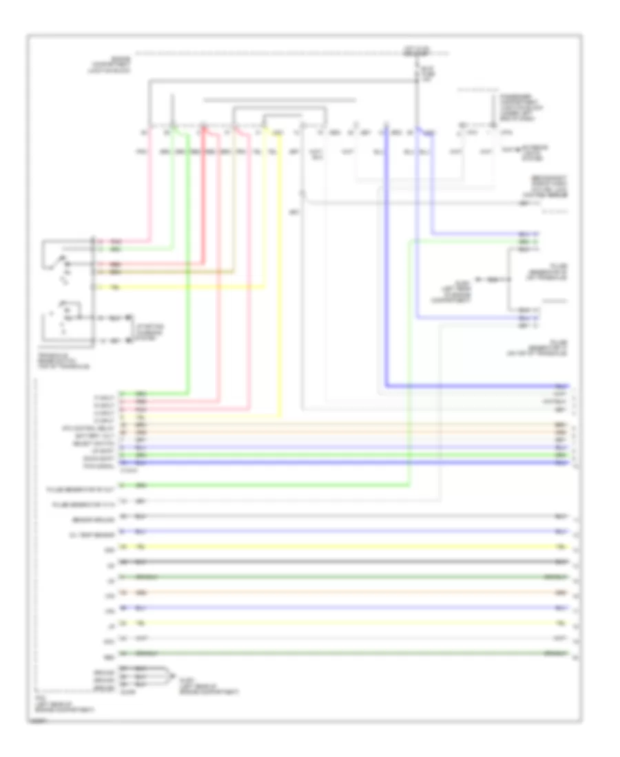 Transmission Wiring Diagram Early Production 1 of 2 for Hyundai Azera GLS 2010