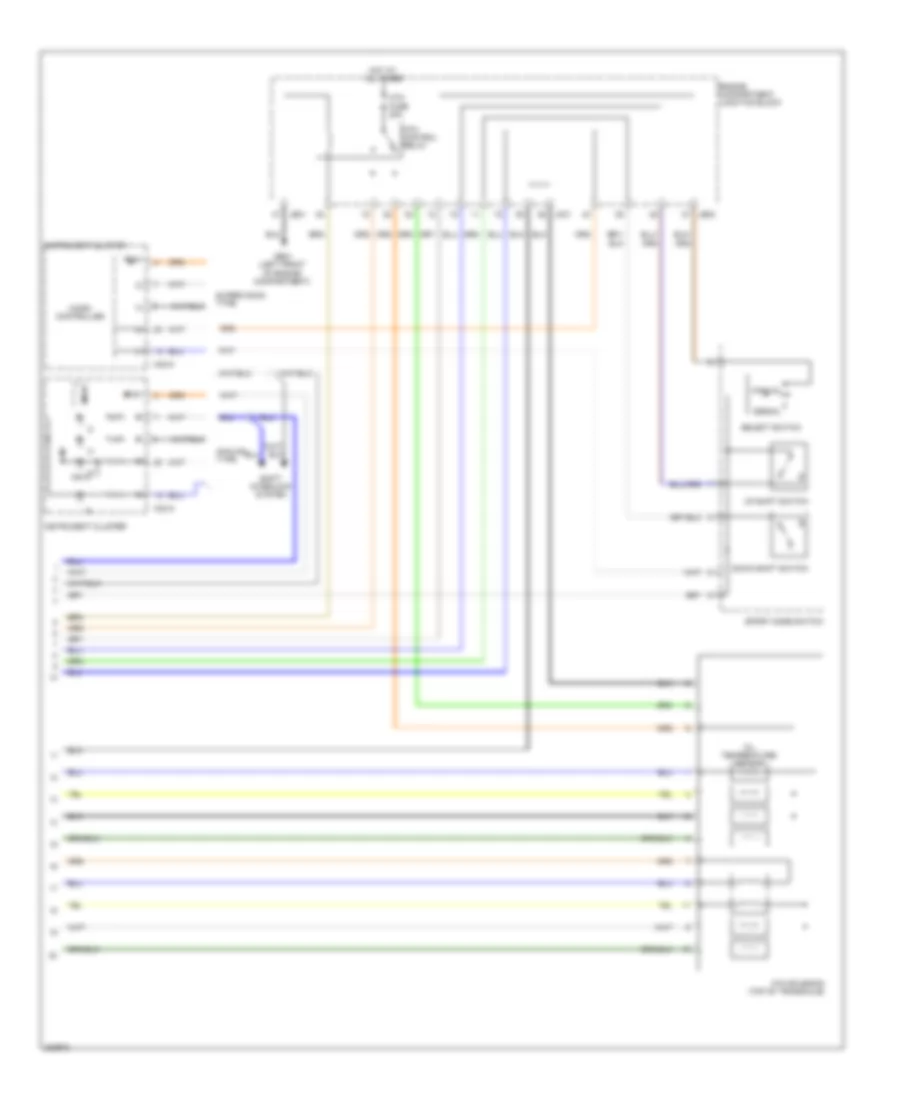 Transmission Wiring Diagram, Early Production (2 of 2) for Hyundai Azera GLS 2010