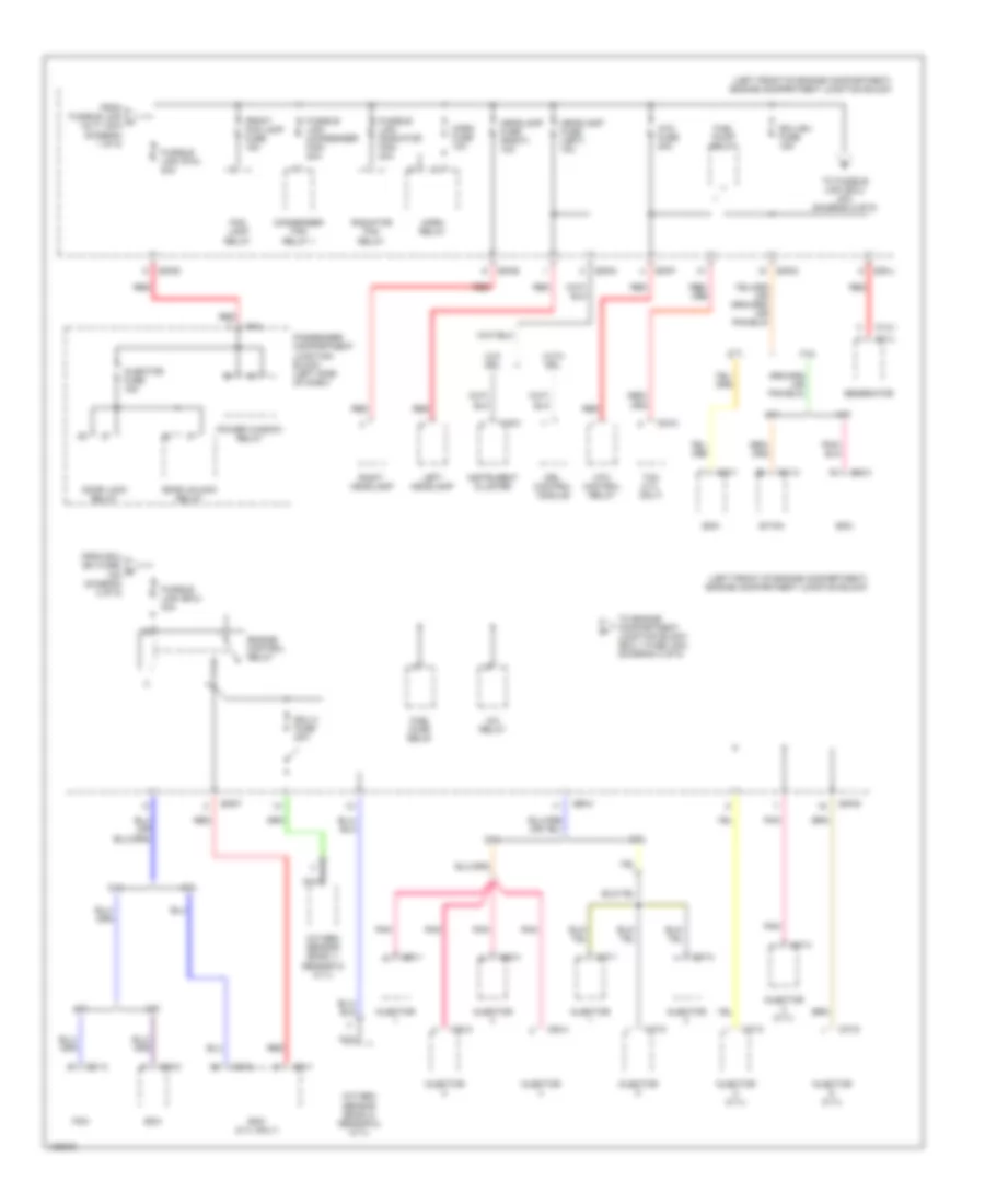 Power Distribution Wiring Diagram (2 of 5) for Hyundai Santa Fe GLS 2001