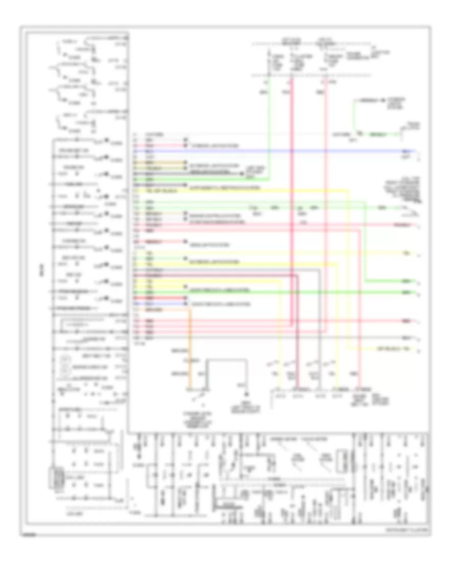 Instrument Cluster Wiring Diagram 1 of 2 for Hyundai Genesis Coupe 2 0T Premium 2012