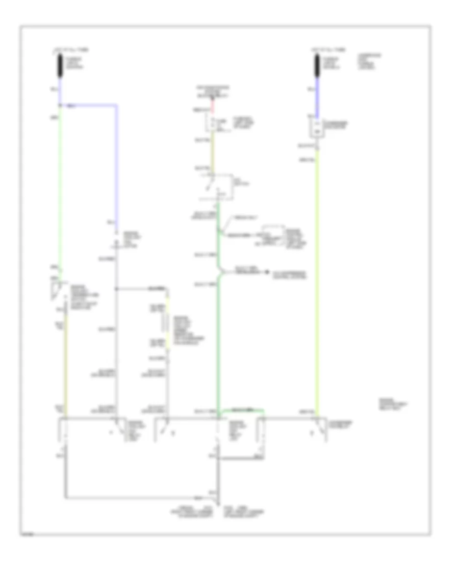 Cooling Fan Wiring Diagram for Hyundai Scoupe LS 1992