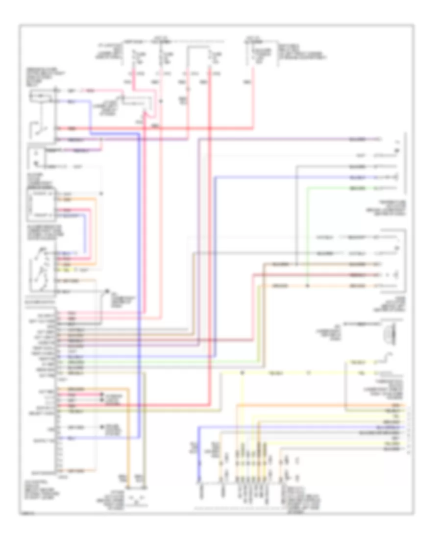 Manual A C Wiring Diagram 1 of 2 for Hyundai Tucson Limited 2006