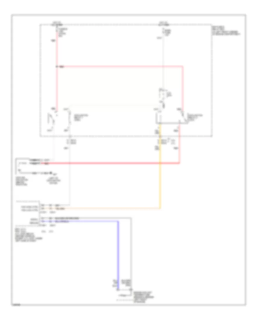 Cooling Fan Wiring Diagram for Hyundai Tucson Limited 2006