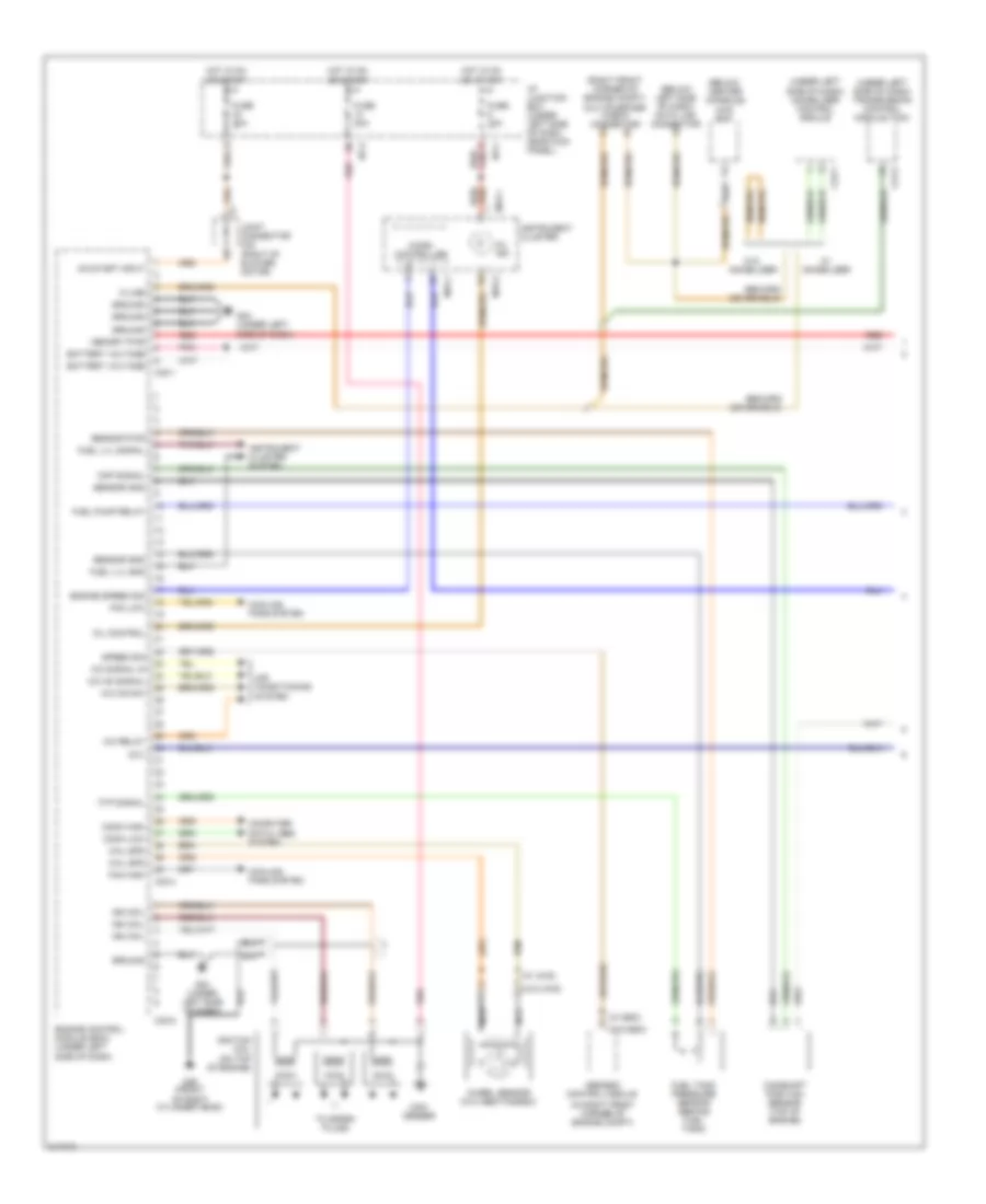 2.7L, Engine Performance Wiring Diagram (1 of 3) for Hyundai Tucson Limited 2006