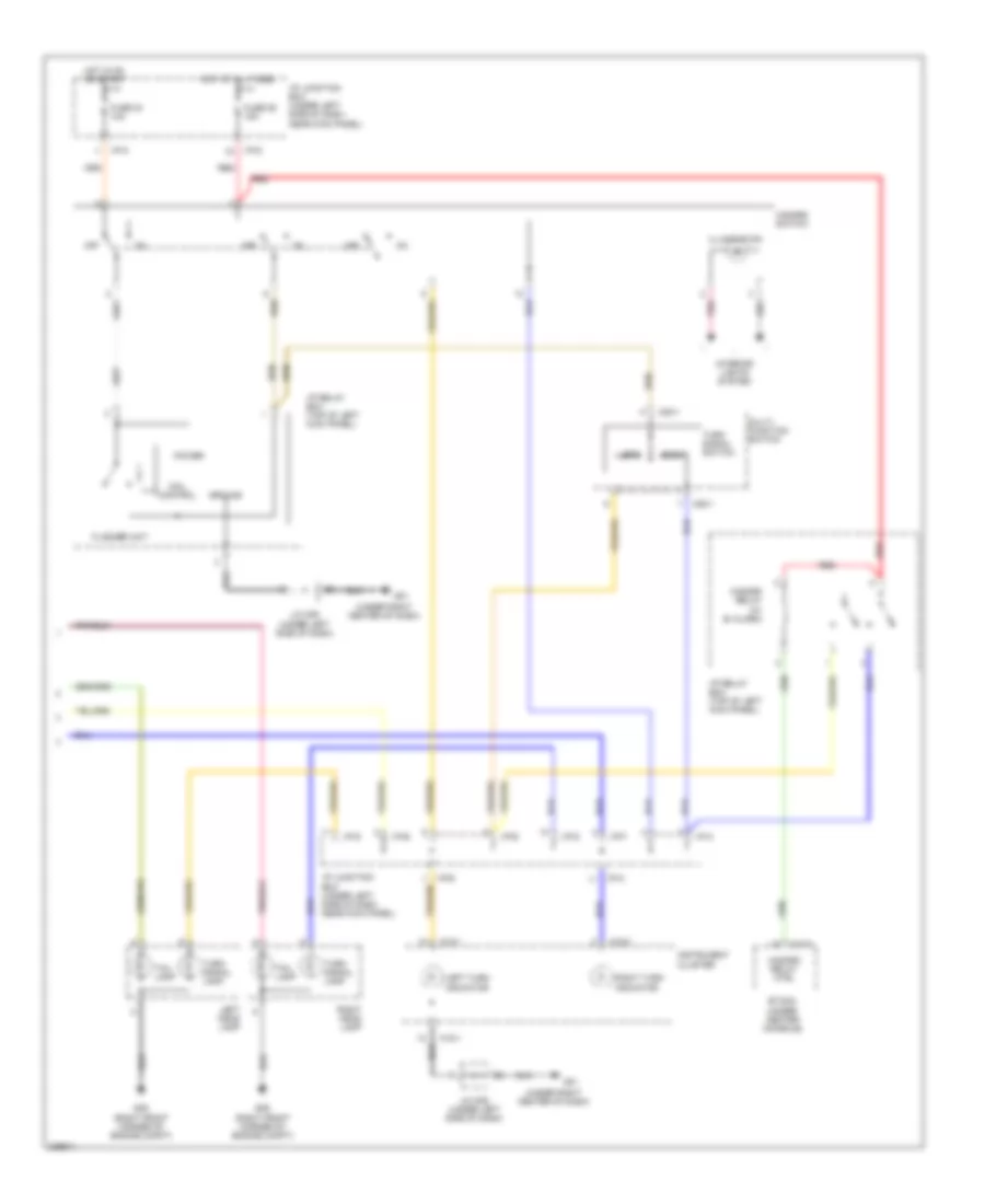 Exterior Lamps Wiring Diagram (2 of 2) for Hyundai Tucson Limited 2006