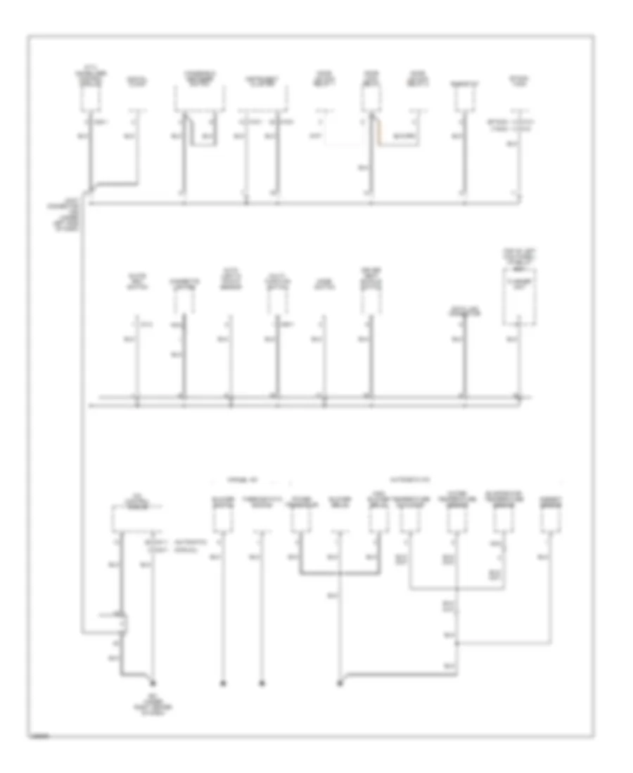 Ground Distribution Wiring Diagram 1 of 4 for Hyundai Tucson Limited 2006