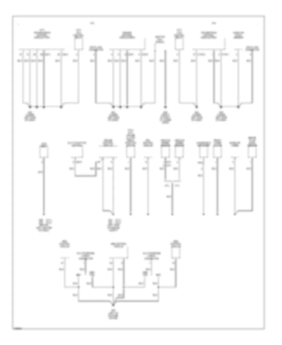Ground Distribution Wiring Diagram (4 of 4) for Hyundai Tucson Limited 2006