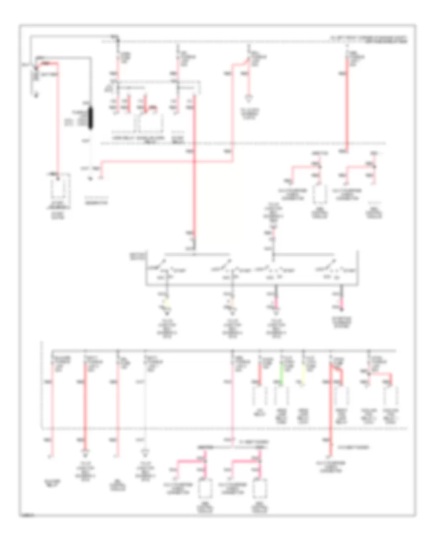 Power Distribution Wiring Diagram 1 of 6 for Hyundai Tucson Limited 2006