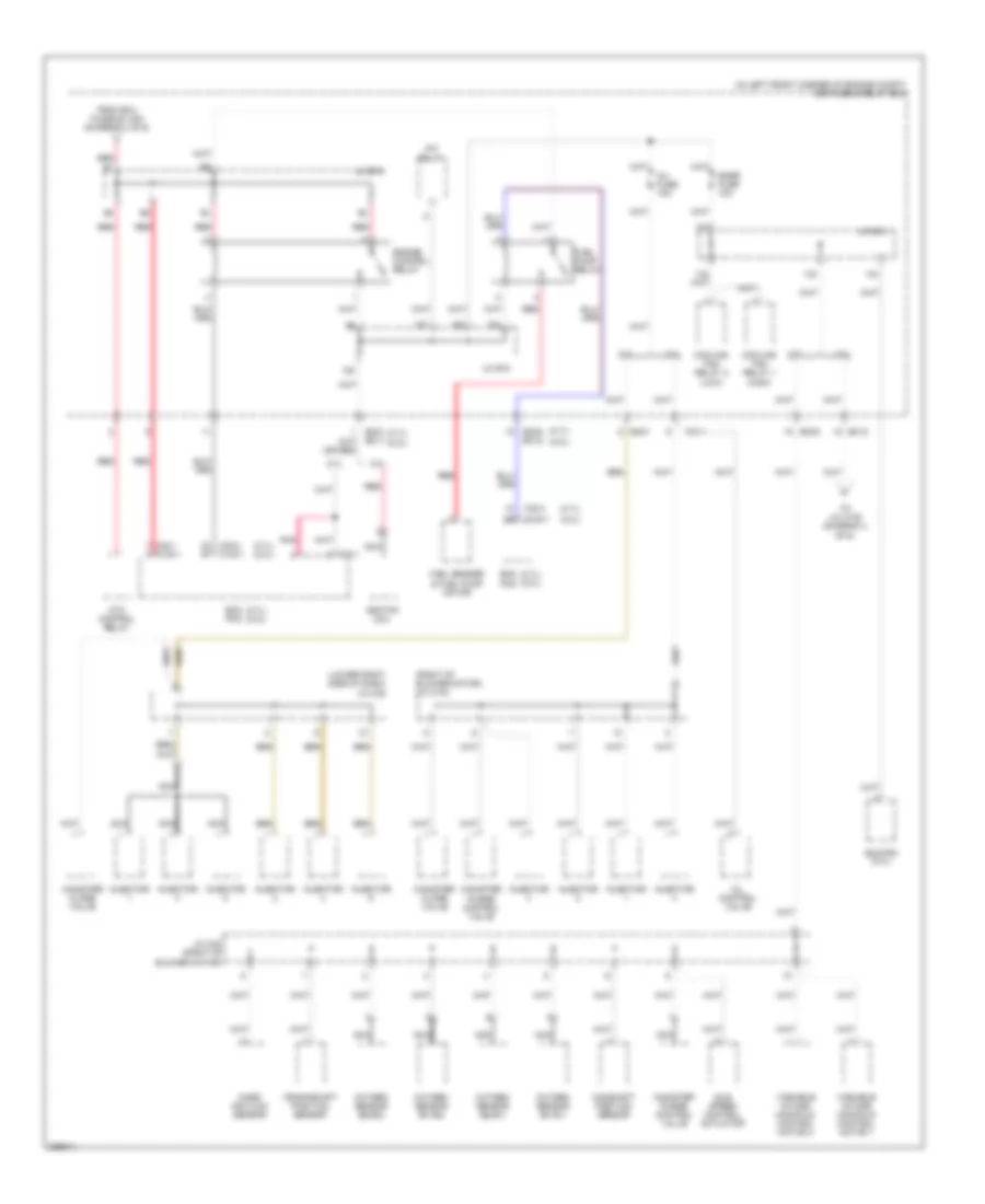 Power Distribution Wiring Diagram 5 of 6 for Hyundai Tucson Limited 2006