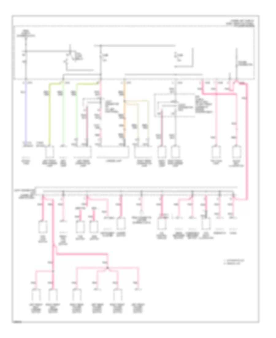 Power Distribution Wiring Diagram 6 of 6 for Hyundai Tucson Limited 2006