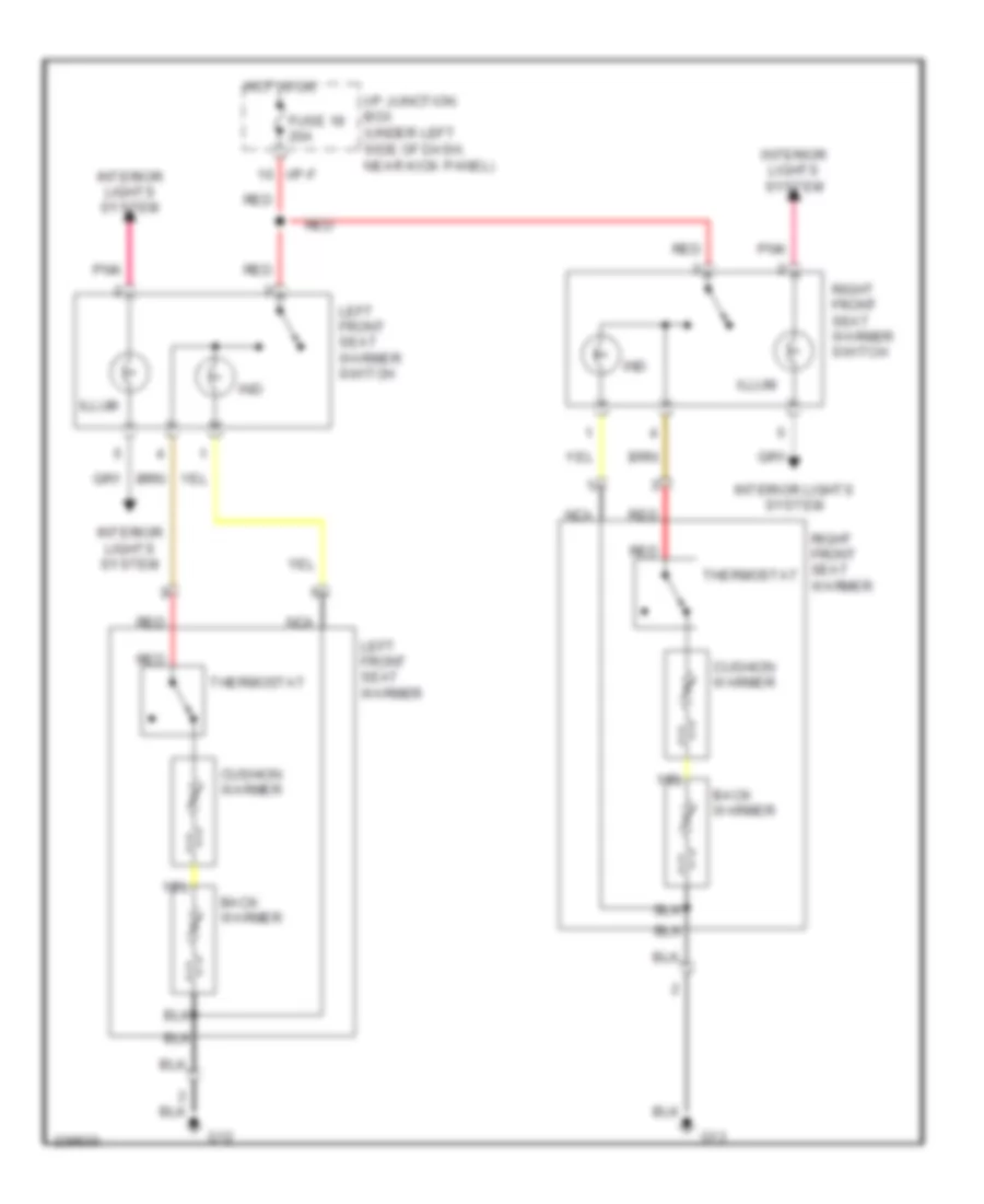 Heated Seats Wiring Diagram for Hyundai Tucson Limited 2006