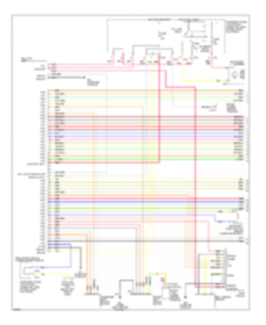 Supplemental Restraints Wiring Diagram 1 of 2 for Hyundai Tucson Limited 2006