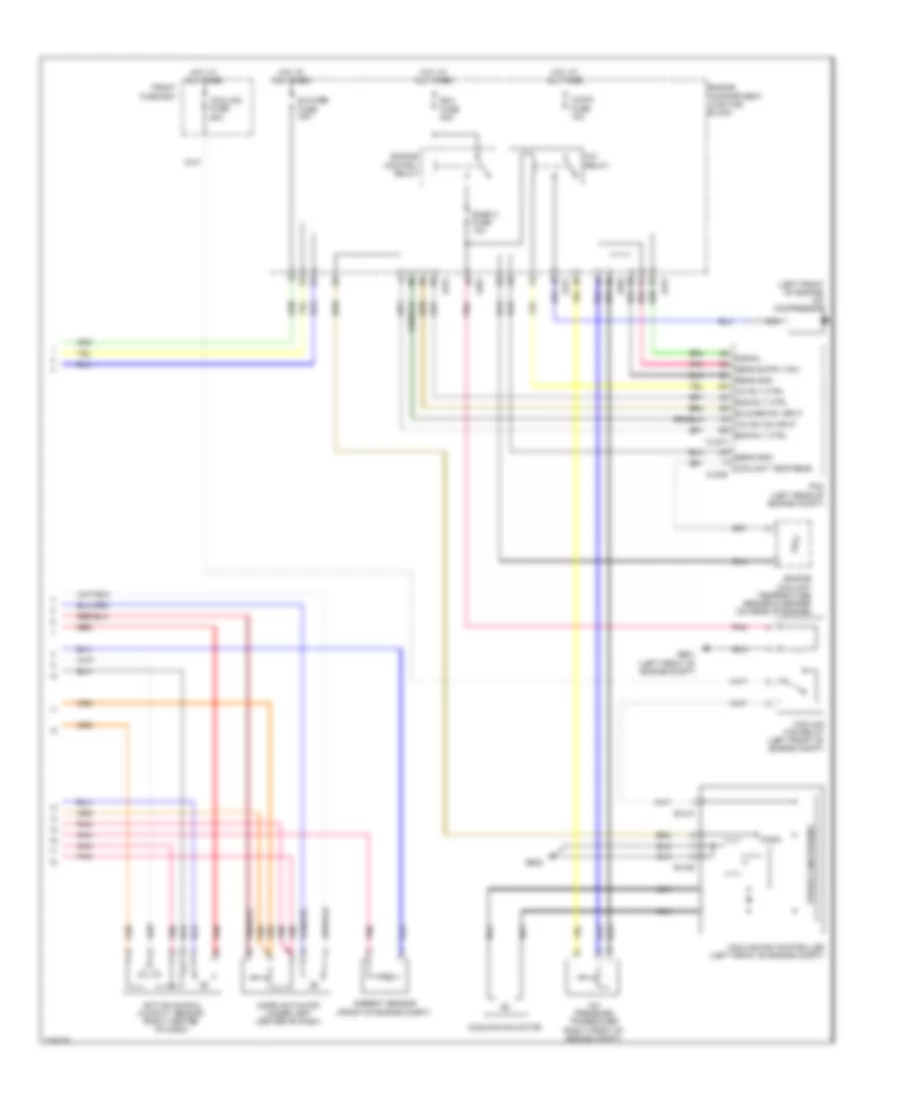 Automatic A C Wiring Diagram 2 of 2 for Hyundai Azera Limited 2010