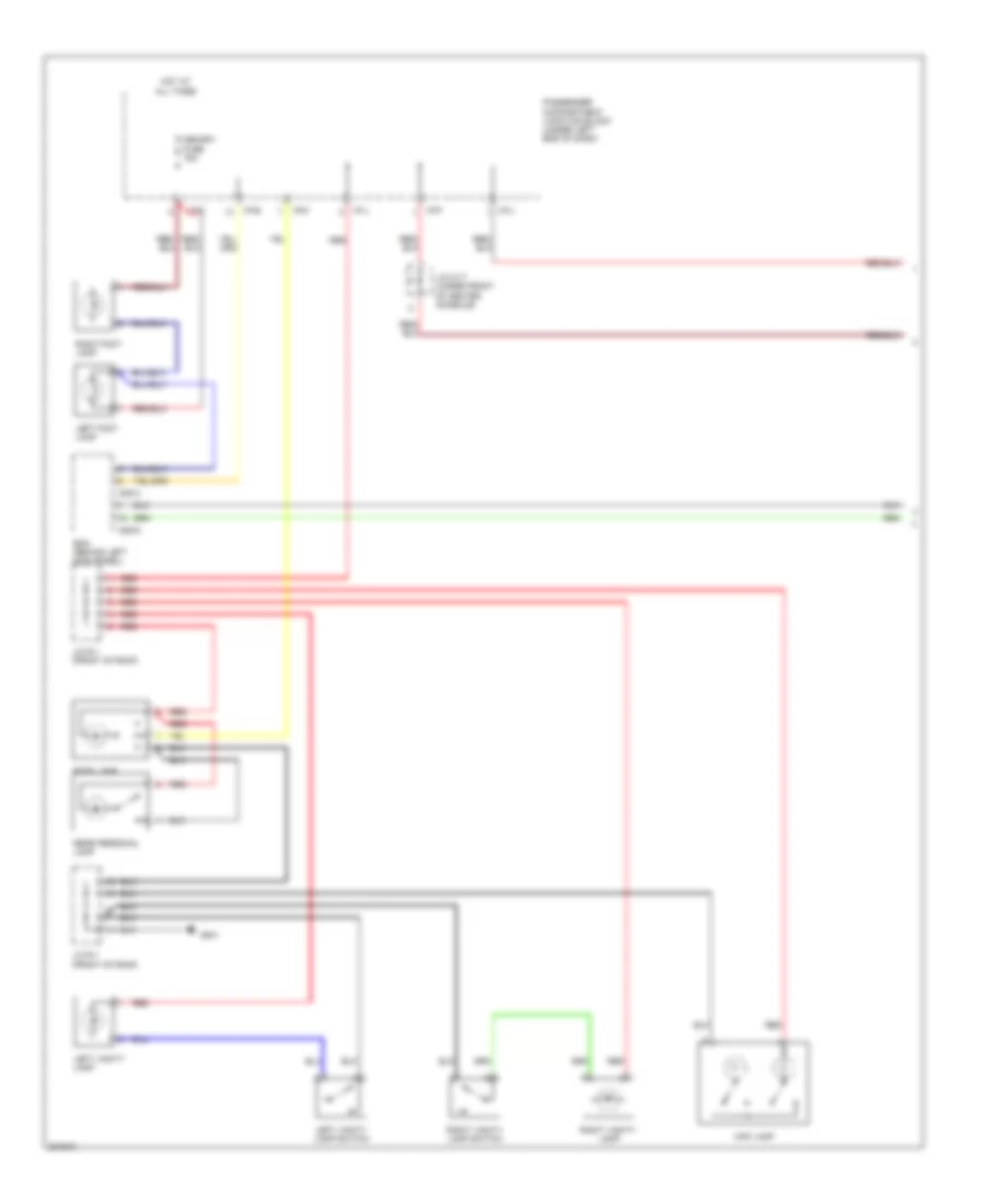 Courtesy Lamps Wiring Diagram 1 of 2 for Hyundai Azera Limited 2010