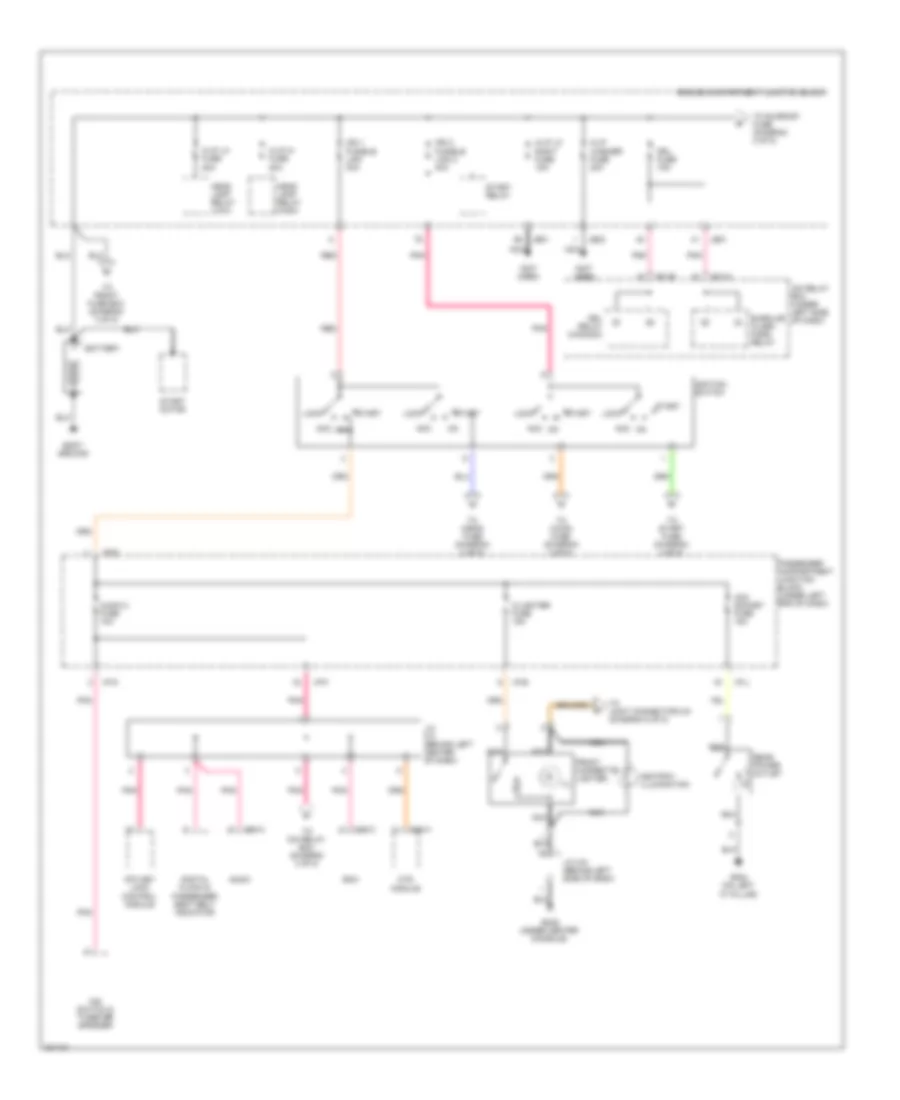 Power Distribution Wiring Diagram 1 of 8 for Hyundai Azera Limited 2010
