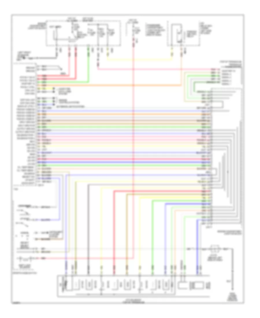 Transmission Wiring Diagram, Late Production for Hyundai Azera Limited 2010