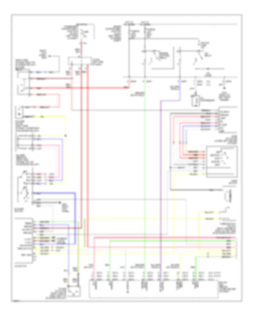 Air Conditioning Wiring Diagrams 1 of 2 for Hyundai Santa Fe LX 2001