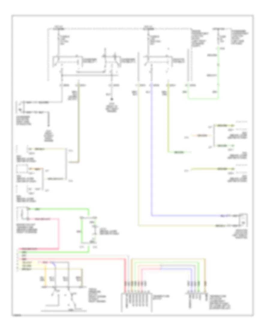 Air Conditioning Wiring Diagrams 2 of 2 for Hyundai Santa Fe LX 2001