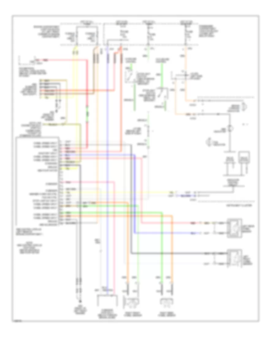 Anti-lock Brake Wiring Diagrams for Hyundai Santa Fe LX 2001