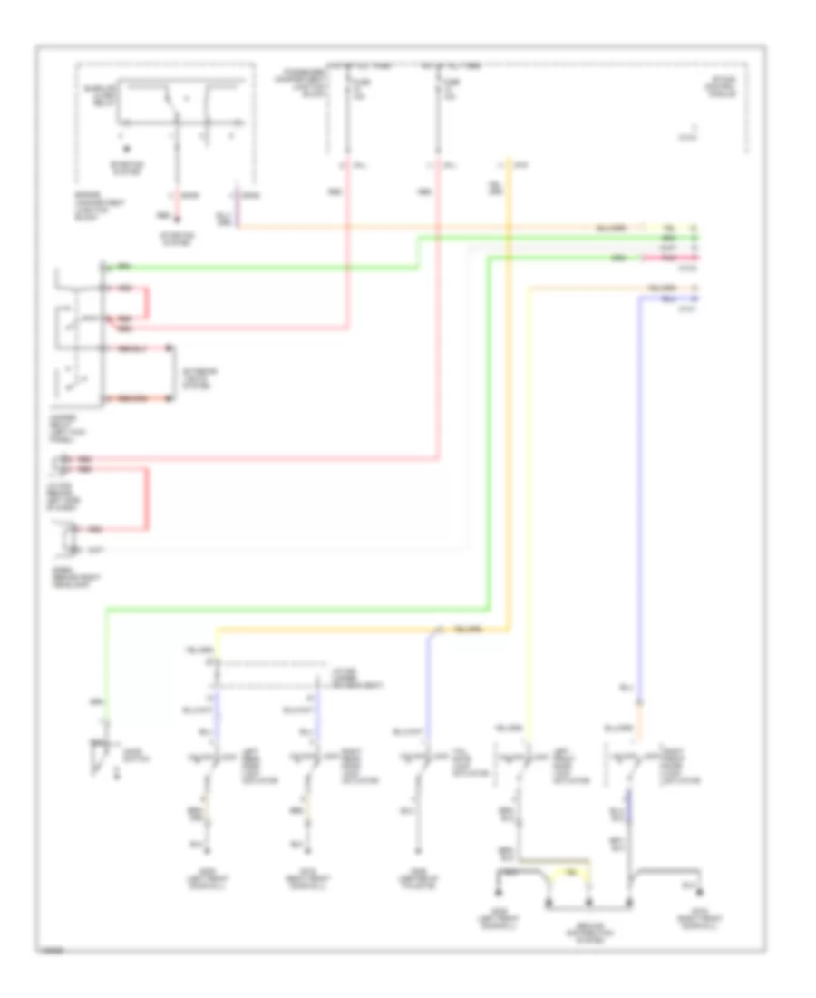 Anti-theft Wiring Diagram for Hyundai Santa Fe LX 2001