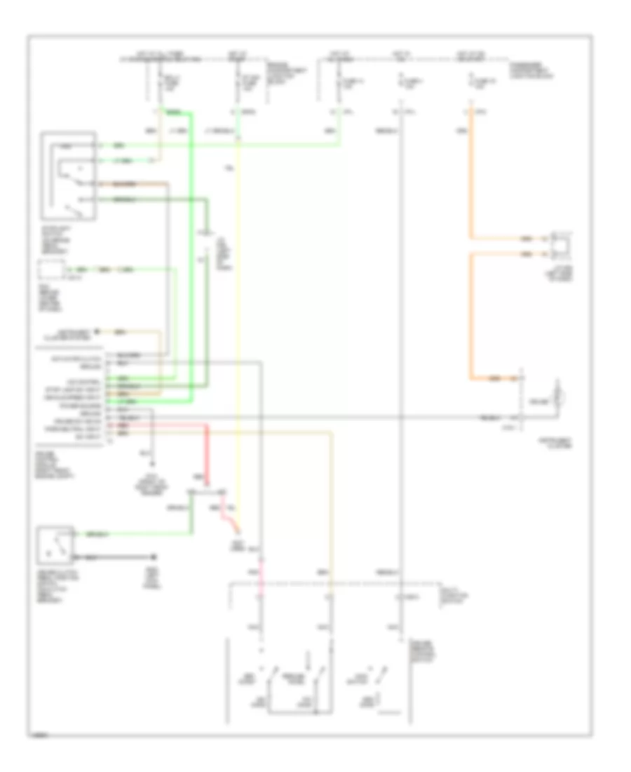 Cruise Control Wiring Diagram for Hyundai Santa Fe LX 2001