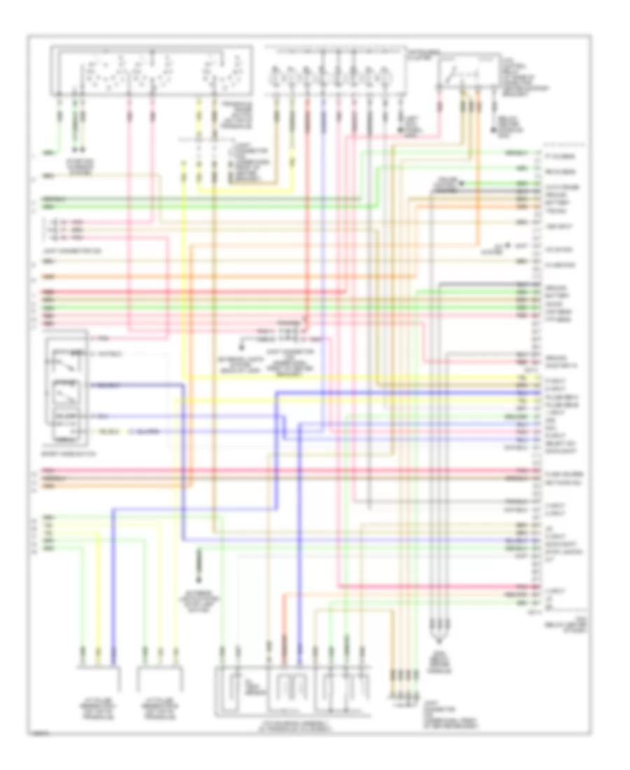 2.4L, Engine Performance Wiring Diagrams, AT (4 of 4) for Hyundai Santa Fe LX 2001