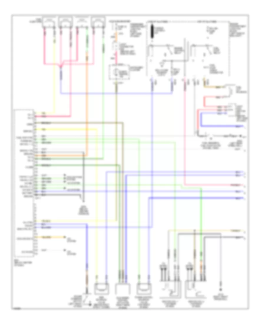 2 4L Engine Performance Wiring Diagrams M T 1 of 3 for Hyundai Santa Fe LX 2001