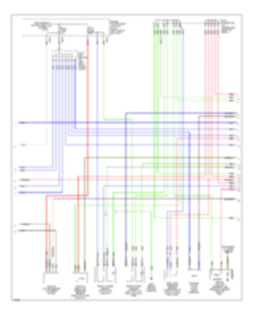 2.4L, Engine Performance Wiring Diagrams, MT (2 of 3) for Hyundai Santa Fe LX 2001