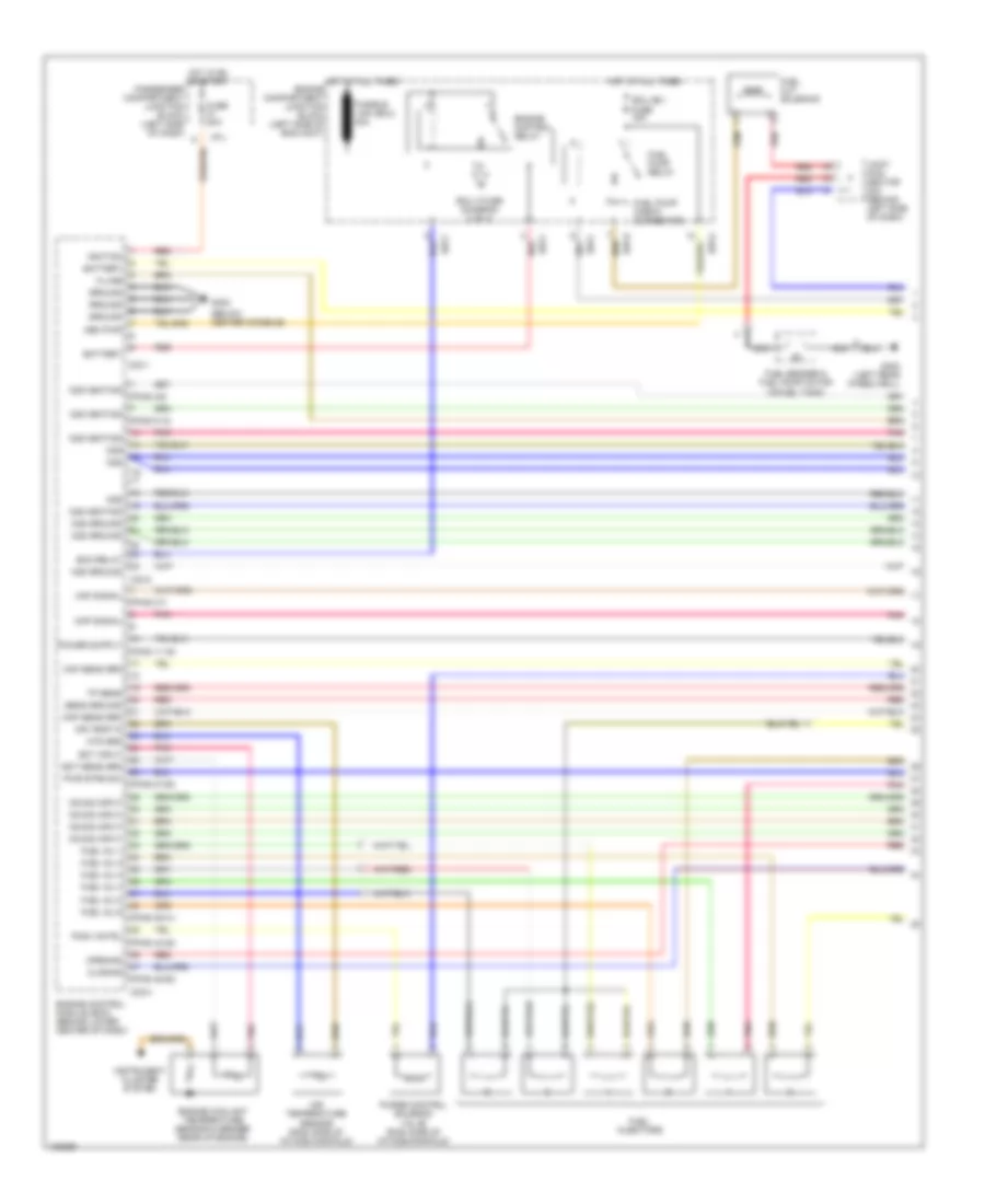 2.7L, Engine Performance Wiring Diagrams (1 of 4) for Hyundai Santa Fe LX 2001