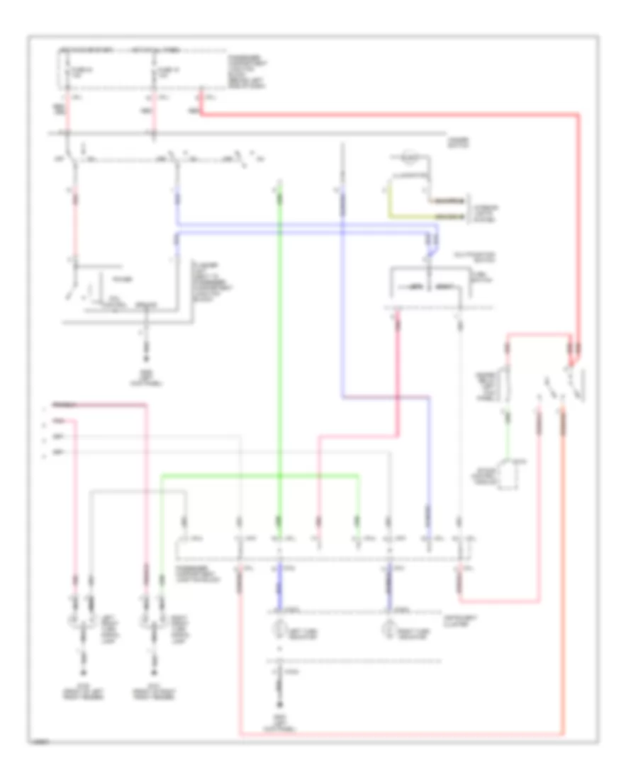 Exterior Lamps Wiring Diagram (2 of 2) for Hyundai Santa Fe LX 2001