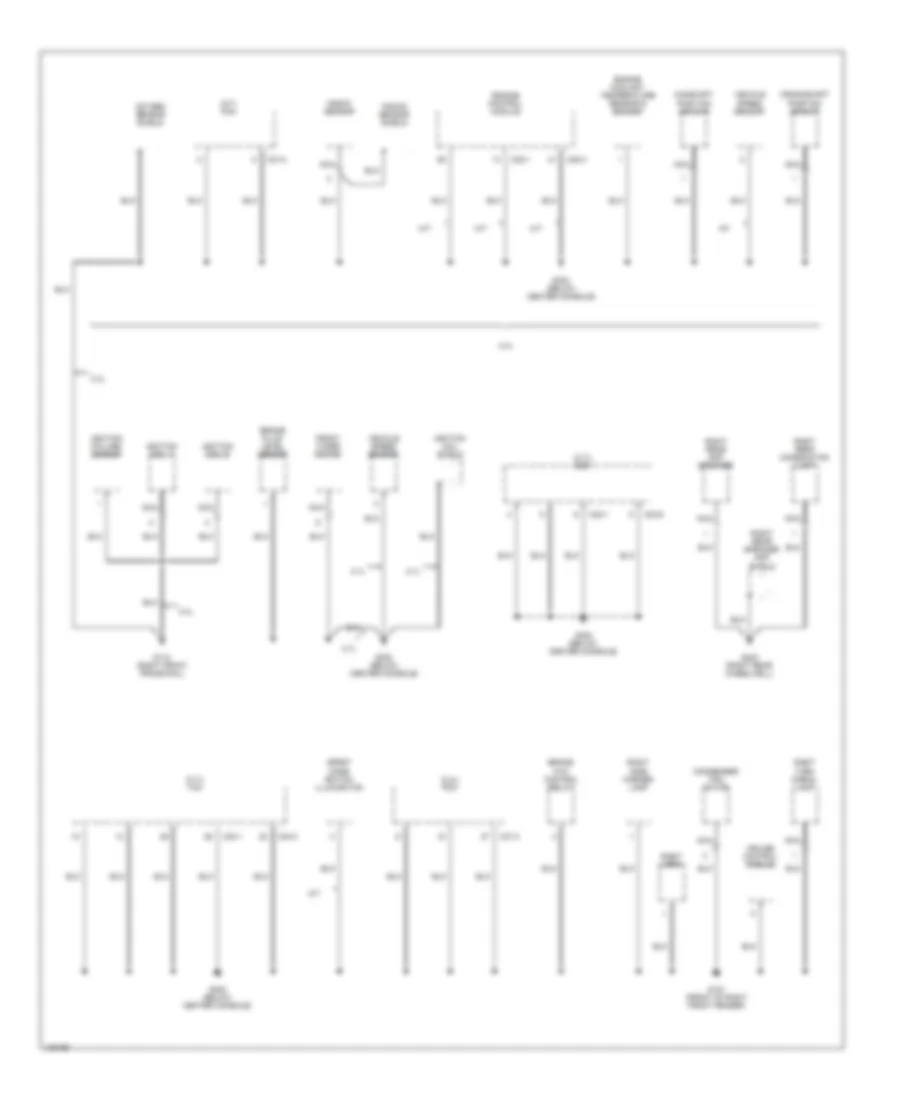 Ground Distribution Wiring Diagram 1 of 3 for Hyundai Santa Fe LX 2001