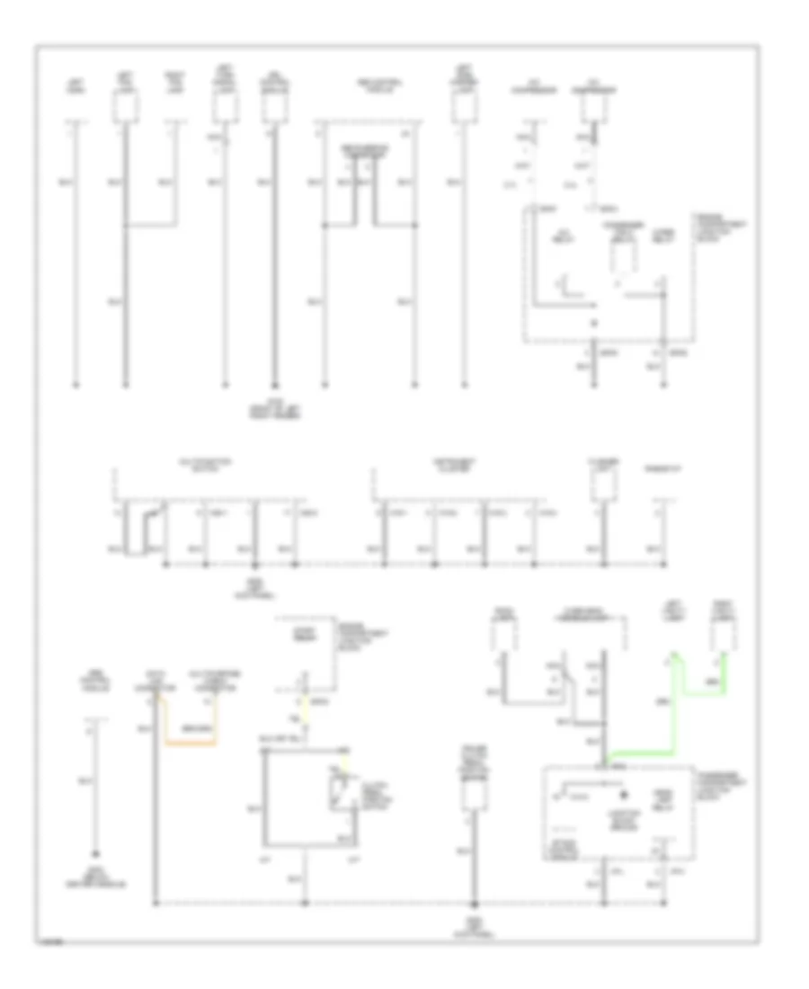 Ground Distribution Wiring Diagram 2 of 3 for Hyundai Santa Fe LX 2001