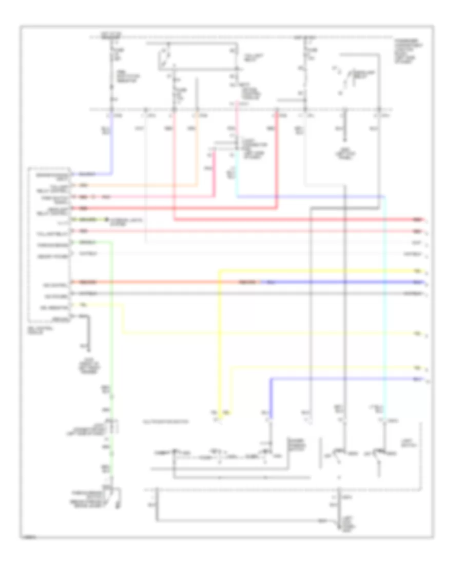 Headlight Wiring Diagram with DRL 1 of 2 for Hyundai Santa Fe LX 2001