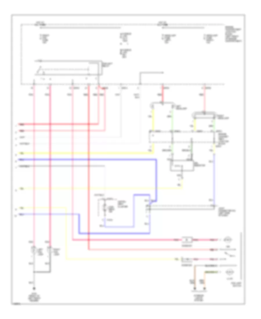 Headlight Wiring Diagram, with DRL (2 of 2) for Hyundai Santa Fe LX 2001