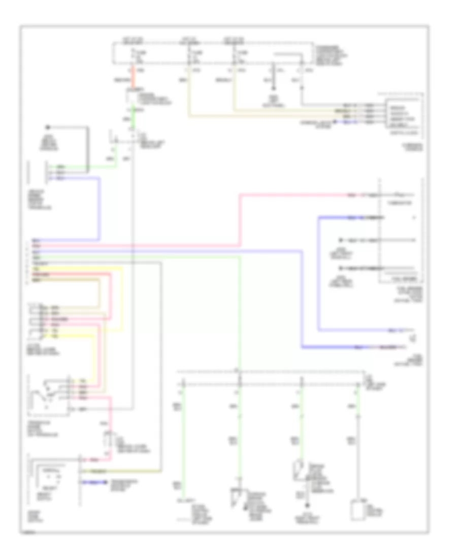 Instrument Cluster Wiring Diagram 2 of 2 for Hyundai Santa Fe LX 2001