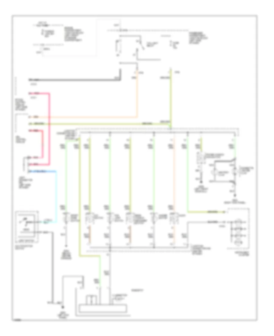 Instrument Illumination Wiring Diagram for Hyundai Santa Fe LX 2001