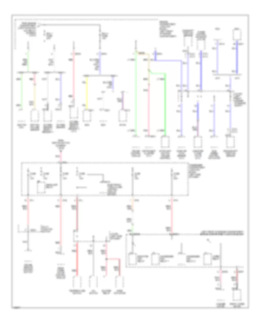 Power Distribution Wiring Diagram 3 of 5 for Hyundai Santa Fe LX 2001