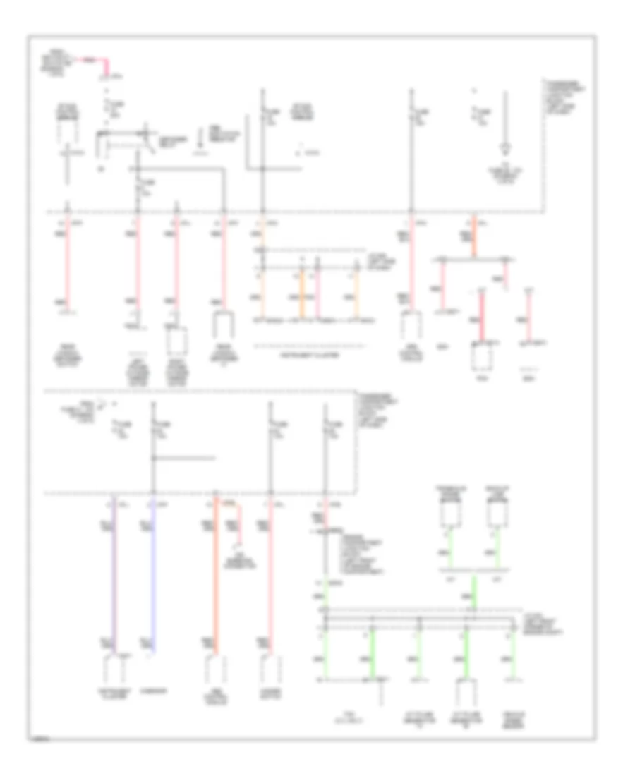 Power Distribution Wiring Diagram (4 of 5) for Hyundai Santa Fe LX 2001