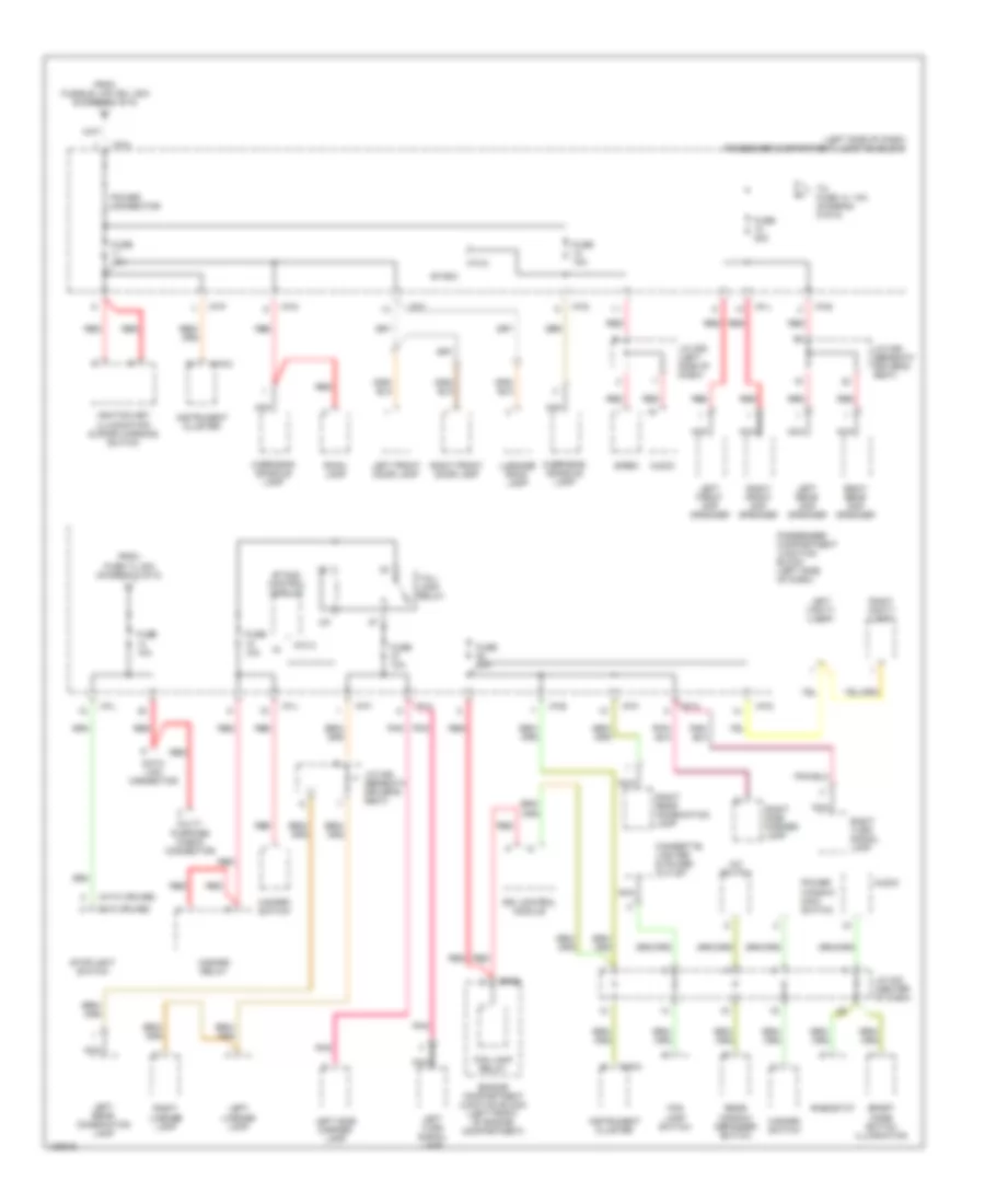 Power Distribution Wiring Diagram 5 of 5 for Hyundai Santa Fe LX 2001