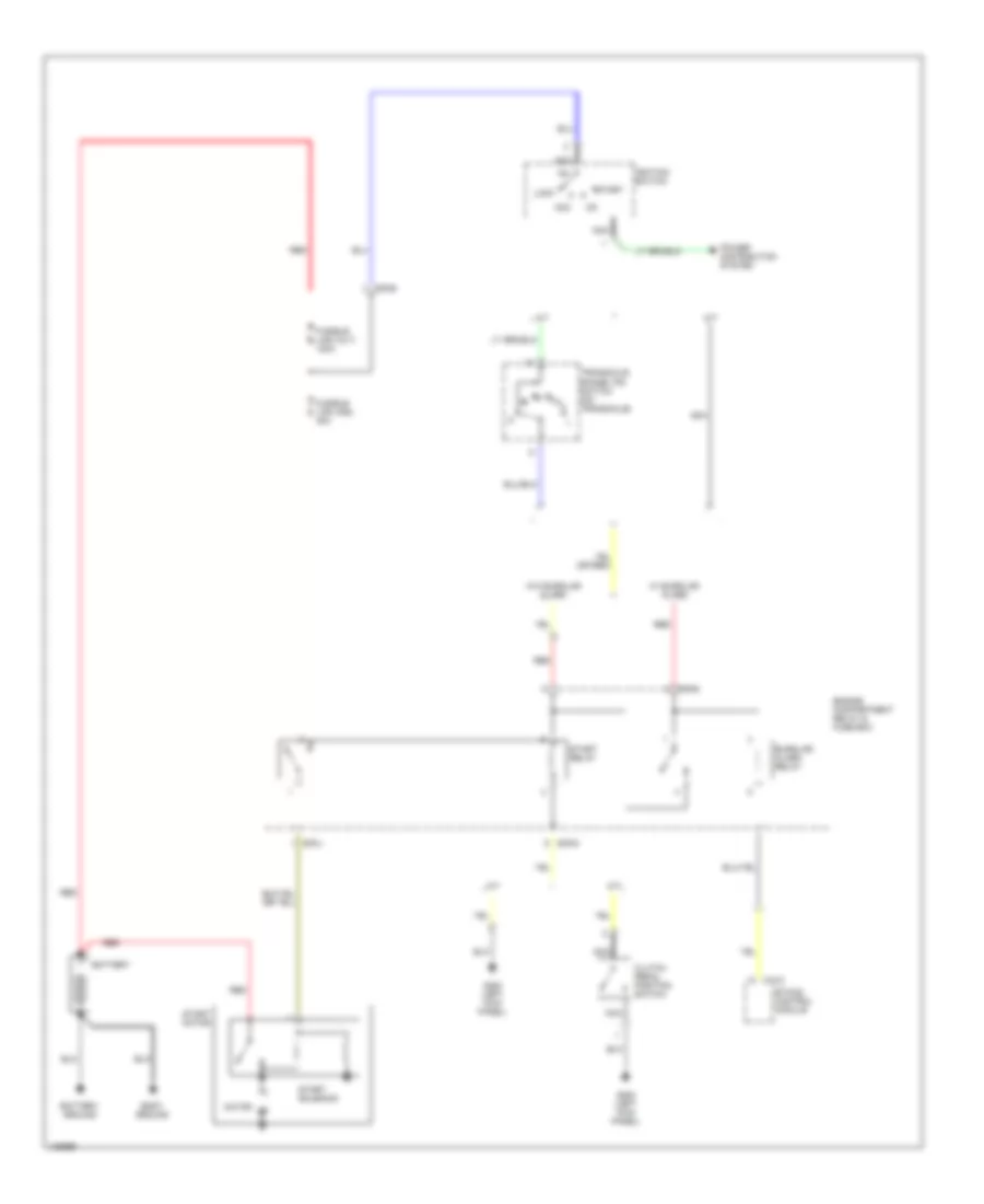 Starting Wiring Diagram for Hyundai Santa Fe LX 2001