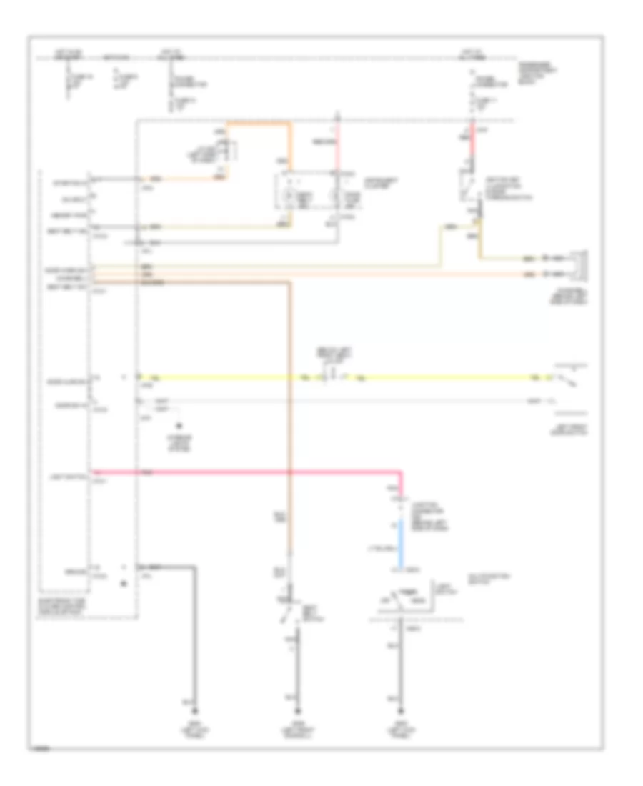 Warning System Wiring Diagrams for Hyundai Santa Fe LX 2001