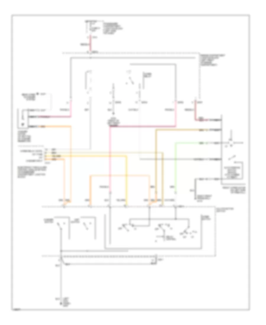 Front Wiper Washer Wiring Diagram for Hyundai Santa Fe LX 2001