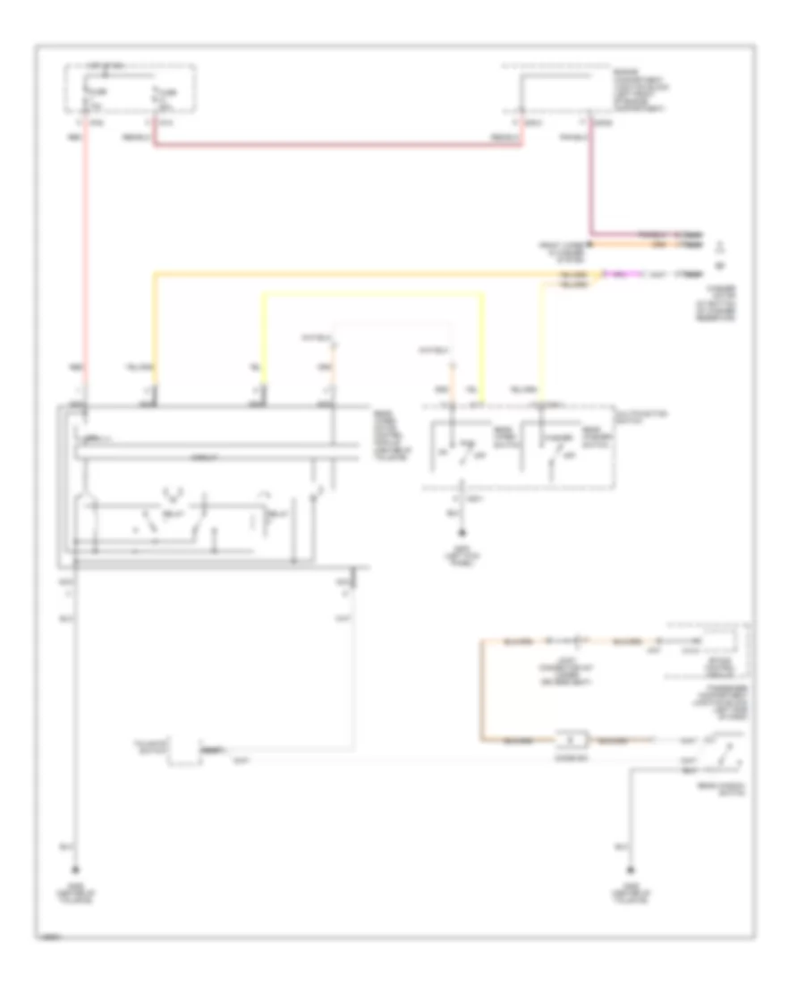 Rear Wiper Washer Wiring Diagram for Hyundai Santa Fe LX 2001