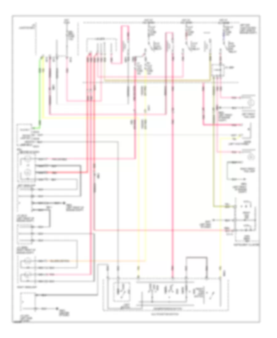 Headlamps Wiring Diagram, without DRL for Hyundai Genesis Coupe 2.0T R-Spec 2012
