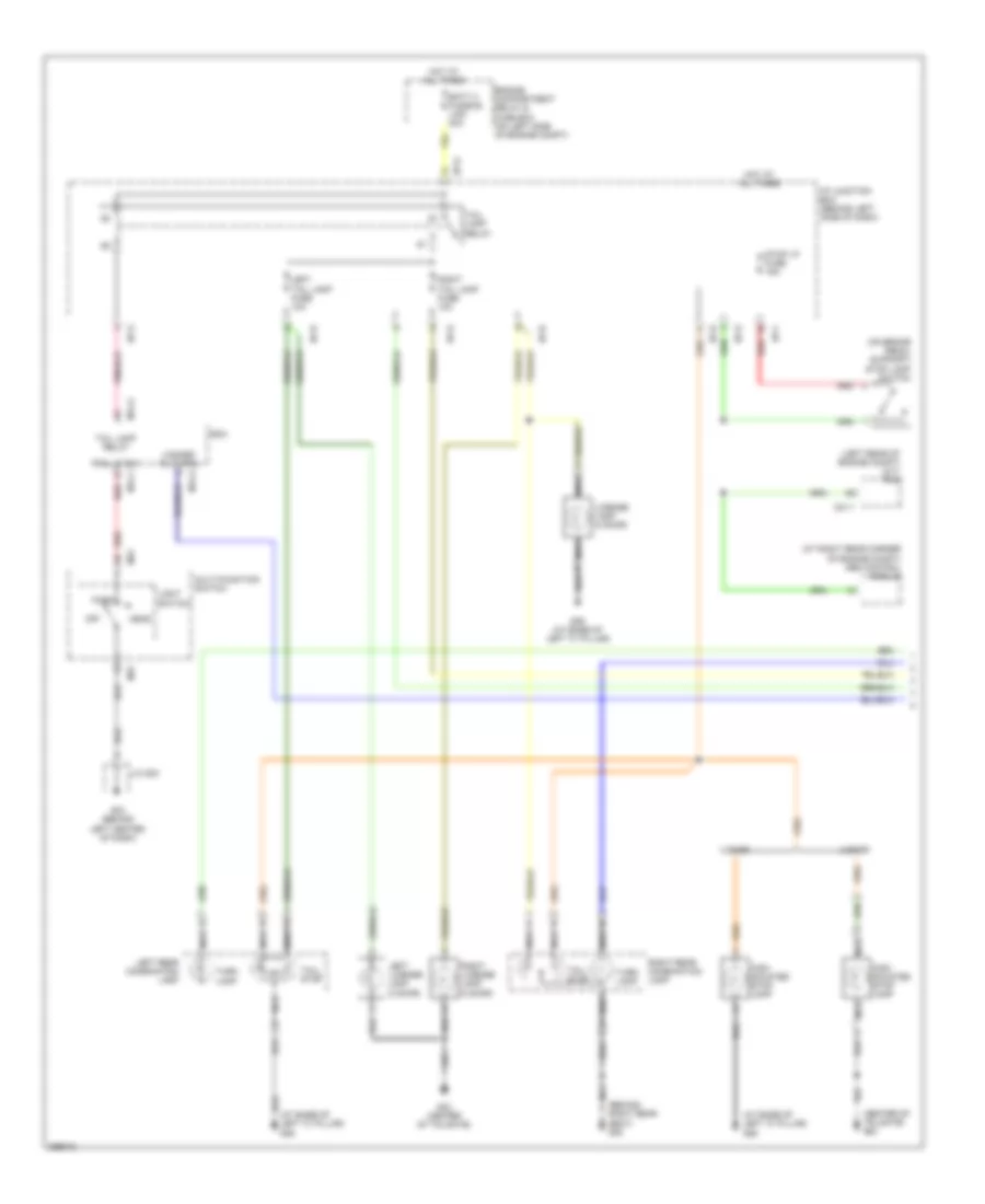 Exterior Lamps Wiring Diagram (1 of 2) for Hyundai Accent GLS 2007