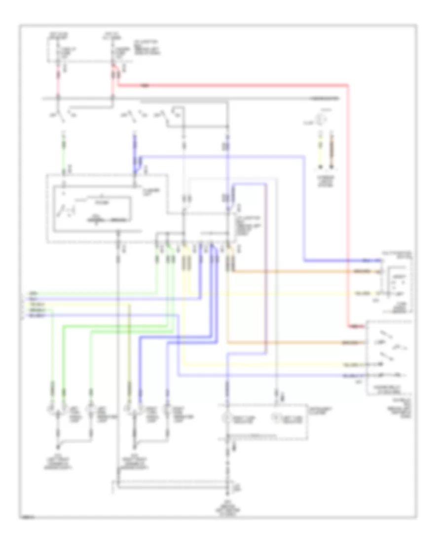 Exterior Lamps Wiring Diagram (2 of 2) for Hyundai Accent GLS 2007