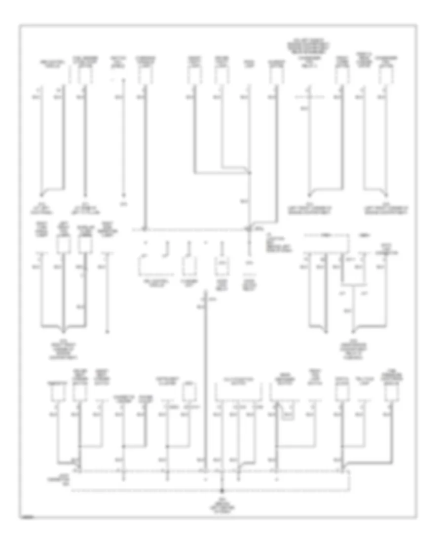 Ground Distribution Wiring Diagram (2 of 3) for Hyundai Accent GLS 2007