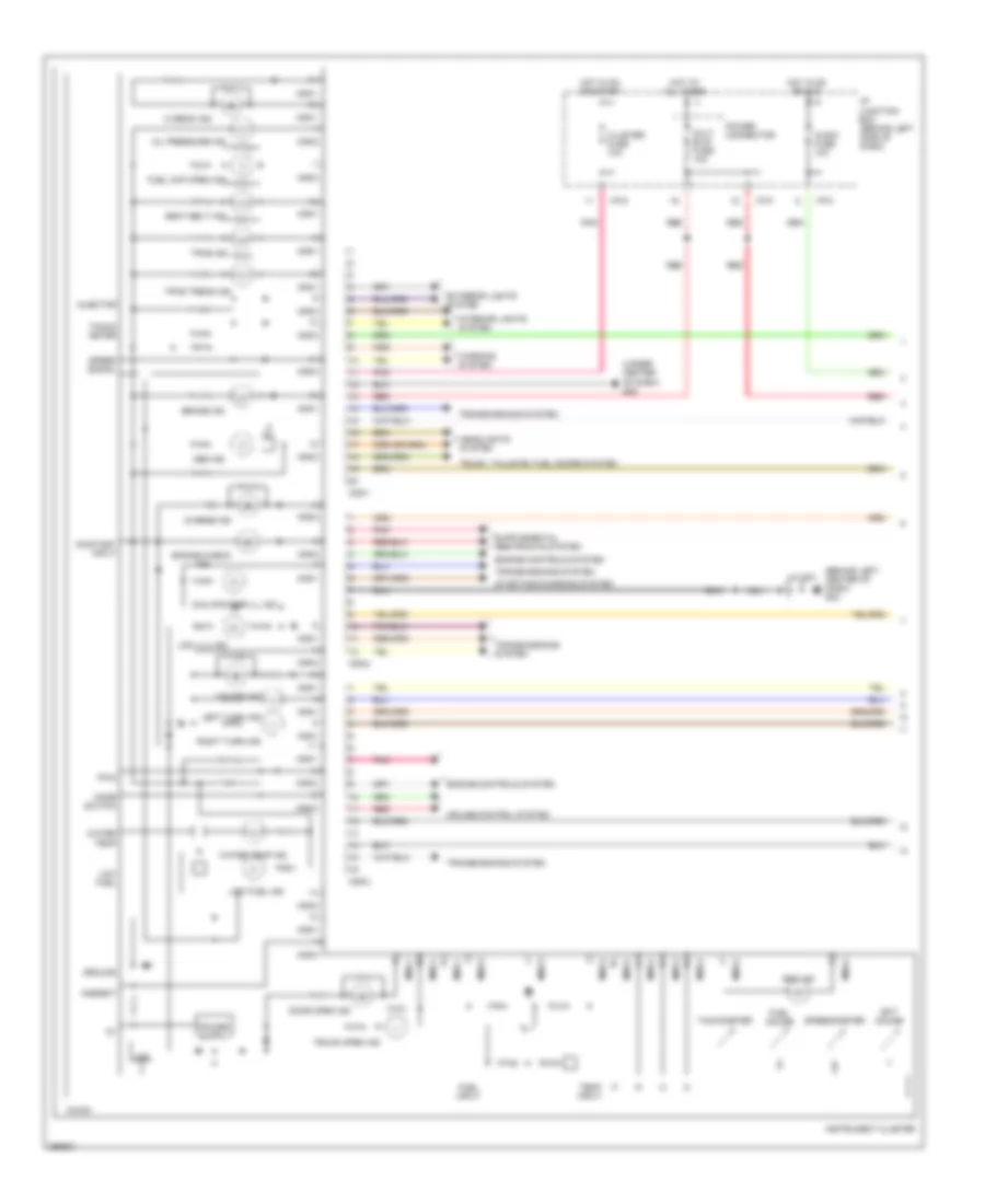 Instrument Cluster Wiring Diagram 1 of 2 for Hyundai Accent GLS 2007